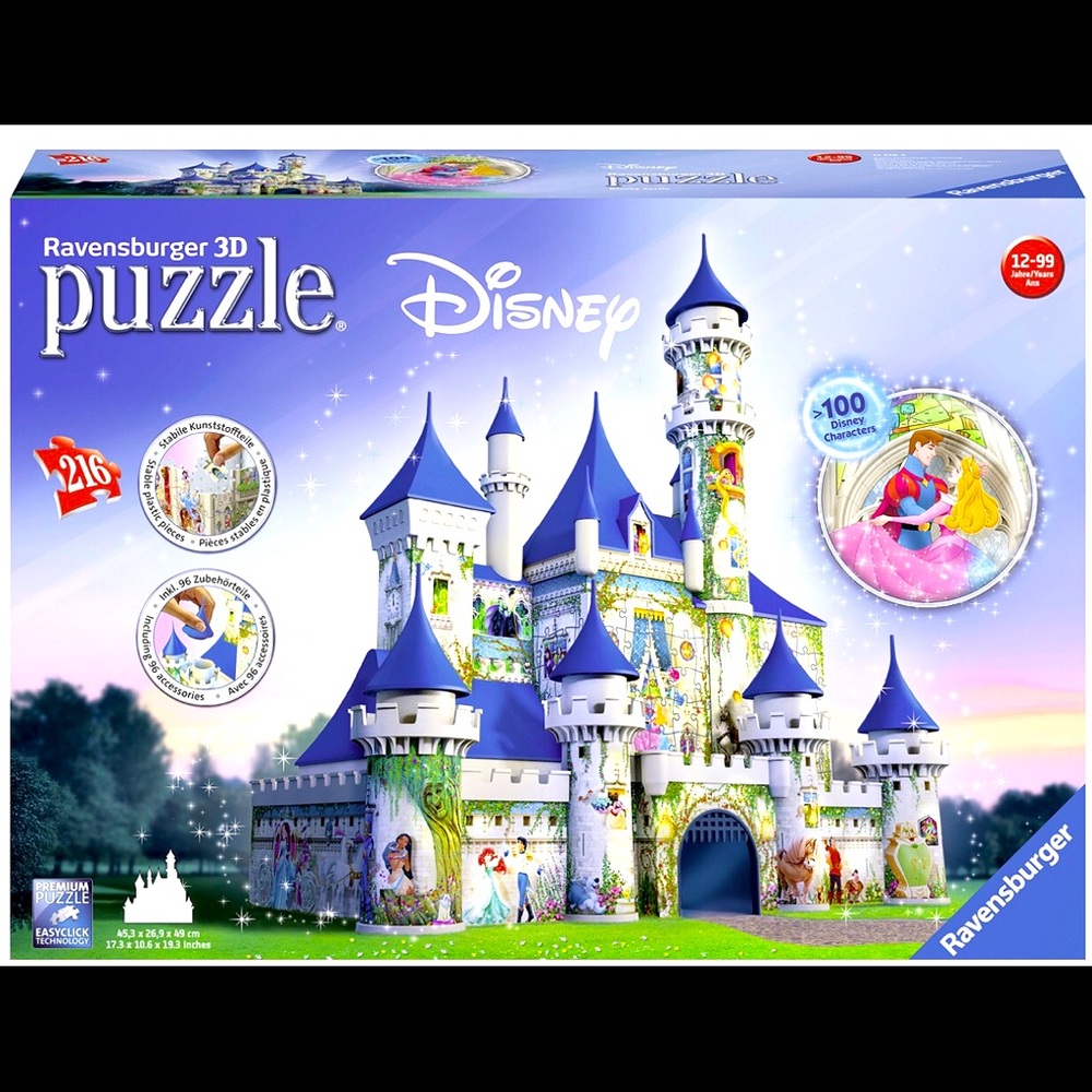 Disney 3d castle puzzle